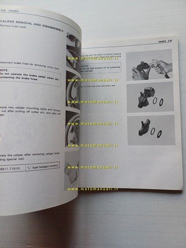 Suzuki GSX 1100 1980 manuale officina inglese originale