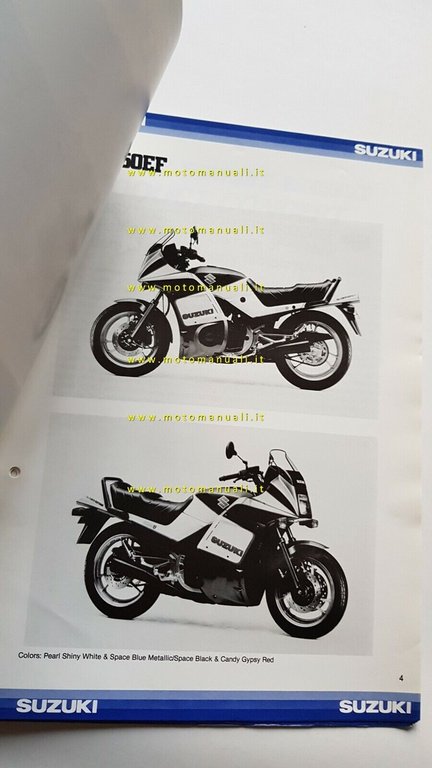 Suzuki GSX 1100 750 550 EF 1984 opuscolo tecnico cartella …