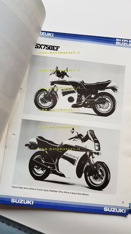 Suzuki GSX 1100 750 550 EF 1984 opuscolo tecnico cartella …