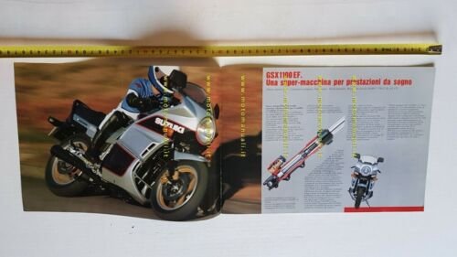 Suzuki GSX 1100 EF 1984 depliant ITALIANO moto originale brochure