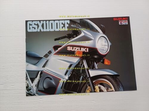 Suzuki GSX 1100 EF 1984 depliant ITALIANO originale