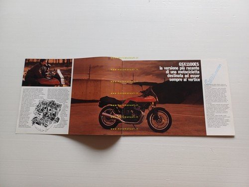 Suzuki GSX 1100 ES 1983 depliant originale italiano