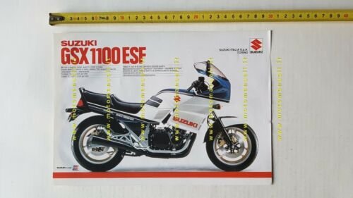 SUZUKI GSX 1100 ESF - 550 EF 1986 depliant ITALIANO …