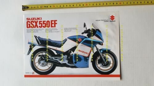 SUZUKI GSX 1100 ESF - 550 EF 1986 depliant ITALIANO …