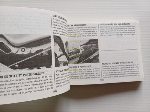 Suzuki GSX 1100 F 1987 manuale uso manutenzione libretto italiano …