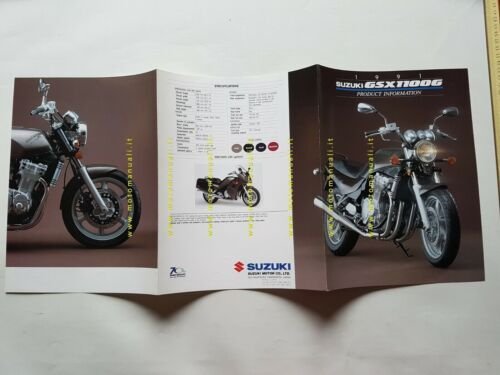 Suzuki GSX 1100 G Product Information 1991 cartella stampa depliant …