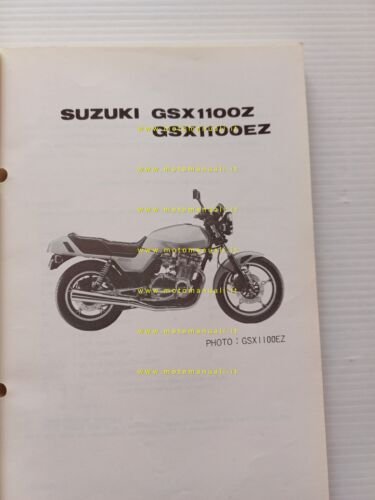 Suzuki GSX 1100 Z - EZ 1982 catalogo ricambi originale …