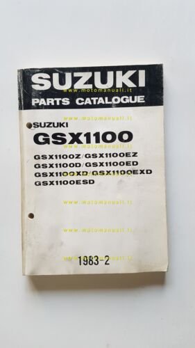 Suzuki GSX 1100 Z-EZ-D-ED-XD-EXD-ESD 1982 catalogo ricambi originale