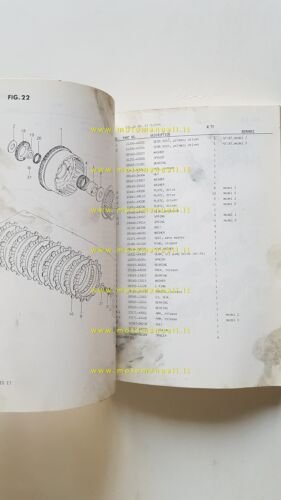 Suzuki GSX 1100 Z-EZ-D-ED-XD-EXD-ESD 1982 catalogo ricambi originale