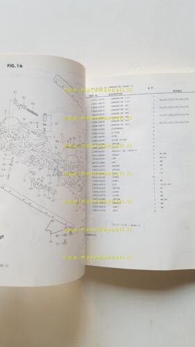 Suzuki GSX 1100 Z-EZ-D-ED-XD-EXD-ESD 1982 catalogo ricambi originale