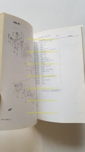 Suzuki GSX 1100 Z-EZ-D-ED-XD-EXD-ESD 1982 catalogo ricambi originale