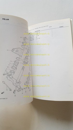 Suzuki GSX 1100 Z-EZ-D-ED-XD-EXD-ESD 1982 catalogo ricambi originale