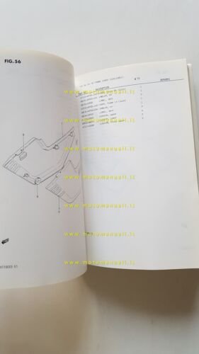 Suzuki GSX 1100 Z-EZ-D-ED-XD-EXD-ESD 1982 catalogo ricambi originale