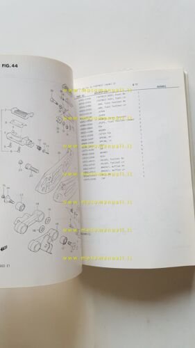 Suzuki GSX 1100 Z-EZ-D-ED-XD-EXD-ESD 1982 catalogo ricambi originale