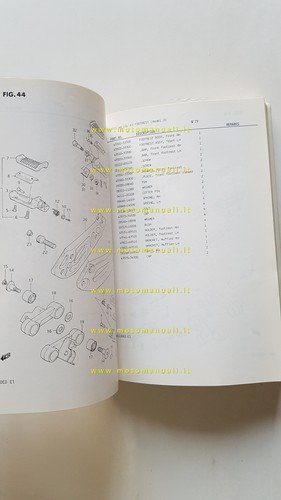 Suzuki GSX 1100 Z-EZ-D-ED-XD-EXD-ESD 1982 catalogo ricambi originale