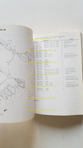 Suzuki GSX 1100 Z-EZ-D-ED-XD-EXD-ESD 1982 catalogo ricambi originale