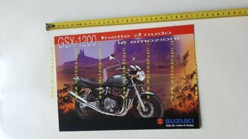 SUZUKI GSX 1200 1998 depliant ITALIANO moto originale brochure