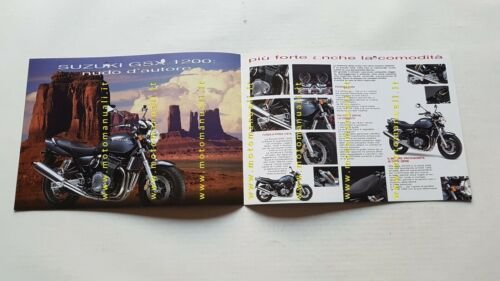 SUZUKI GSX 1200 1998 depliant ITALIANO moto originale brochure