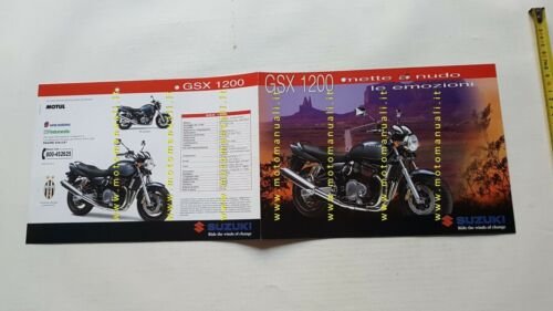 SUZUKI GSX 1200 1998 depliant ITALIANO moto originale brochure