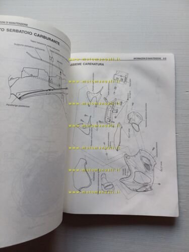 Suzuki GSX 1300 1999 manuale officina ITALIANO originale