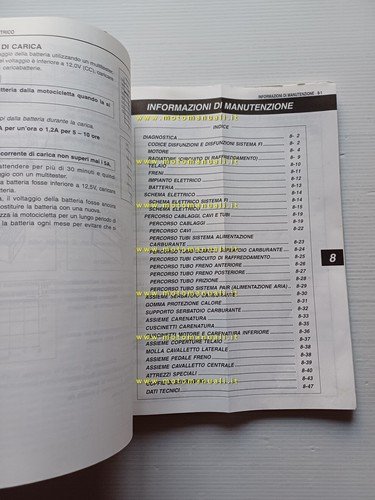 Suzuki GSX 1300 1999 manuale officina ITALIANO originale