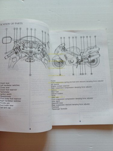 Suzuki GSX 1300 R Hayabusa 1999-2000 manuale uso manutenzione originale …