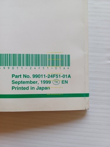 Suzuki GSX 1300 R Hayabusa 1999-2000 manuale uso manutenzione originale …