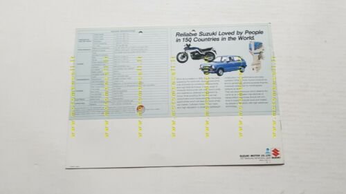 Suzuki GSX 250 S 1983 depliant inglese originale moto brochure