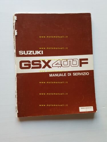 SUZUKI GSX 400 F 1981 manuale officina ITALIANO originale