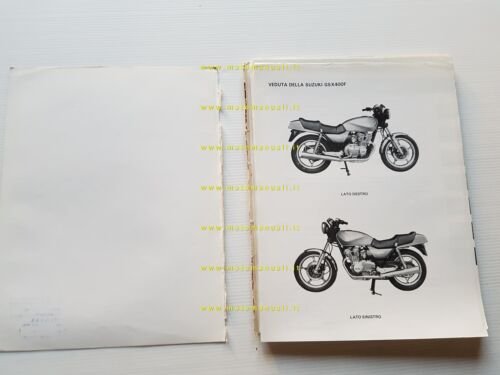 SUZUKI GSX 400 F 1981 manuale officina ITALIANO originale