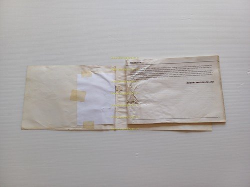 Suzuki GSX 400 F 1981 manuale uso manutenzione italiano originale