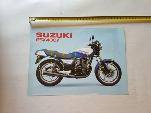 Suzuki GSX 400 F 1982 depliant originale ITALIANO brochure