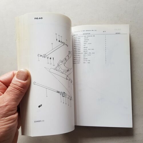 Suzuki GSX 400 FD 1982 catalogo ricambi originale spare parts …