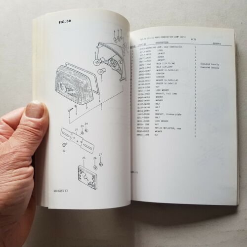 Suzuki GSX 400 FD 1982 catalogo ricambi originale spare parts …