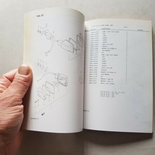 Suzuki GSX 400 FD 1982 catalogo ricambi originale spare parts …