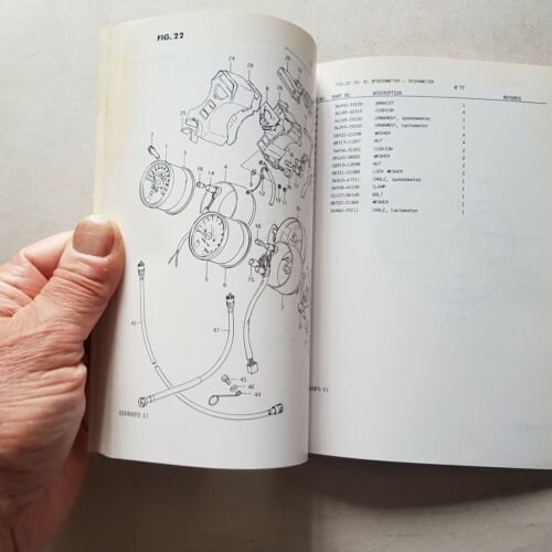 Suzuki GSX 400 FD 1982 catalogo ricambi originale spare parts …