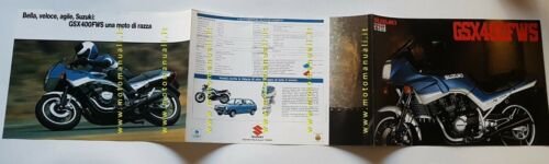 Suzuki GSX 400 FWS 1985 depliant italiano originale moto brochure