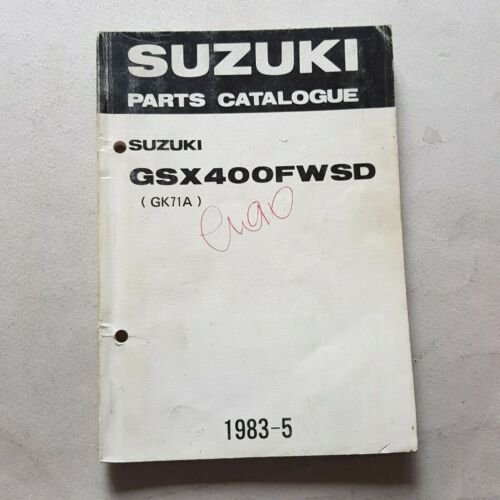 Suzuki GSX 400 FWSD 1983 catalogo ricambi originale spare parts …