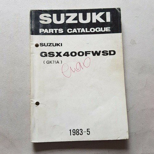 Suzuki GSX 400 FWSD 1983 catalogo ricambi originale spare parts …