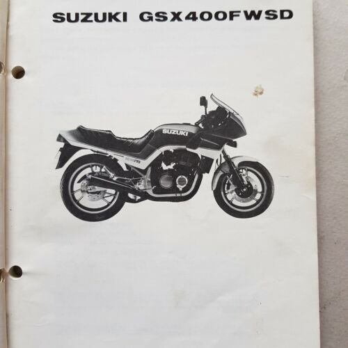 Suzuki GSX 400 FWSD 1983 catalogo ricambi originale spare parts …