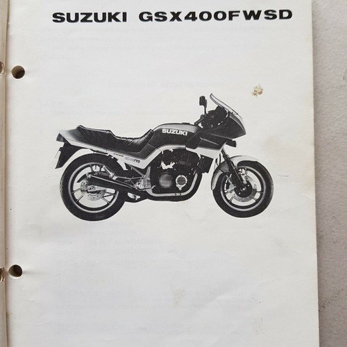Suzuki GSX 400 FWSD 1983 catalogo ricambi originale spare parts …
