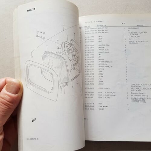 Suzuki GSX 400 FWSD 1983 catalogo ricambi originale spare parts …