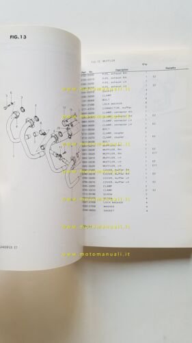 Suzuki GSX 400 FX 1981 catalogo ricambi originale