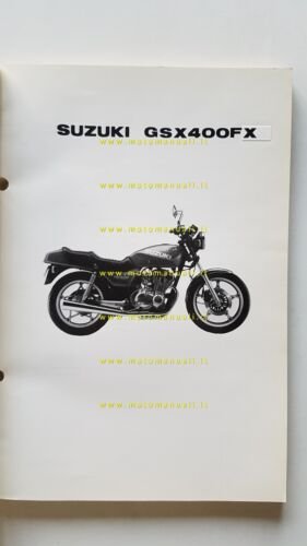 Suzuki GSX 400 FX 1981 catalogo ricambi originale