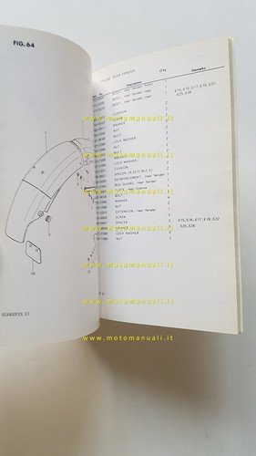 Suzuki GSX 400 FX 1981 catalogo ricambi originale