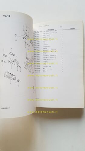 Suzuki GSX 400 FX 1981 catalogo ricambi originale