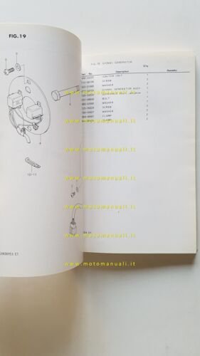 Suzuki GSX 400 FX 1981 catalogo ricambi originale