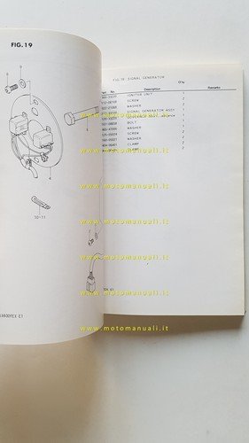 Suzuki GSX 400 FX 1981 catalogo ricambi originale
