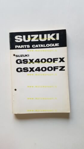 Suzuki GSX 400 FX-FZ 1982 catalogo ricambi originale