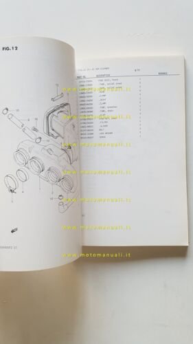 Suzuki GSX 400 FX-FZ 1982 catalogo ricambi originale